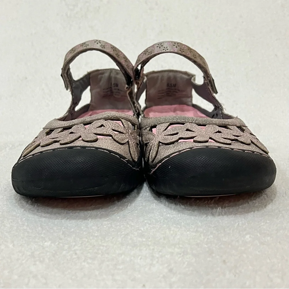 JBU by Jambu Grey Taupe Wildflower Mary Jane Casual Shoes Size 8.5 - Picture 7 of 14